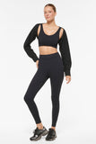 Kepler Waffle Shrug Black