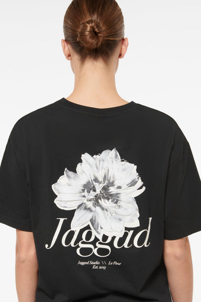 Park Ridge Oversizzed Split Hem Tee Black