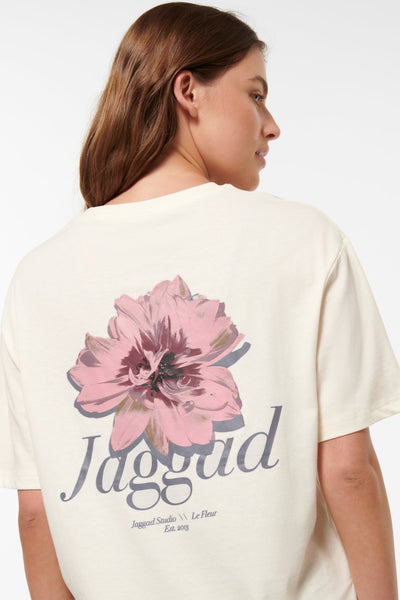 Park Ridge Oversized Split Hem Tee Swan White