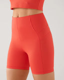 Highline Sport Eco Shorts Hibiscus Red