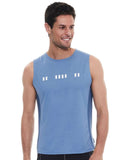 On The Line Coronet Blue Muscle Tank