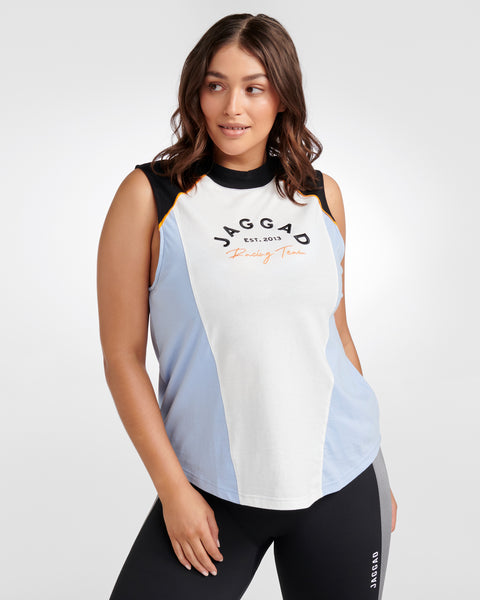 National High-Neck Panelled Tank