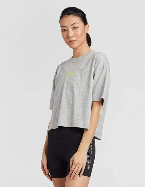 Grey Marle Crop Tee