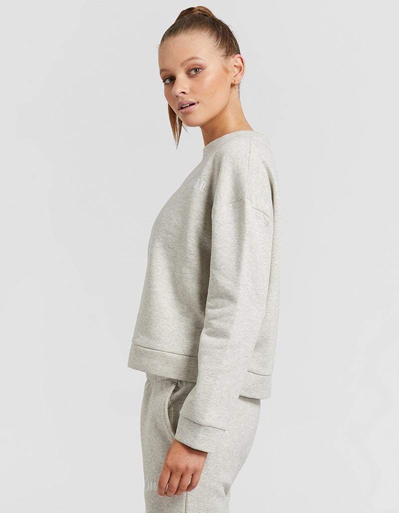 Light Grey Space Dye Sweater