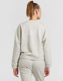 Light Grey Space Dye Sweater