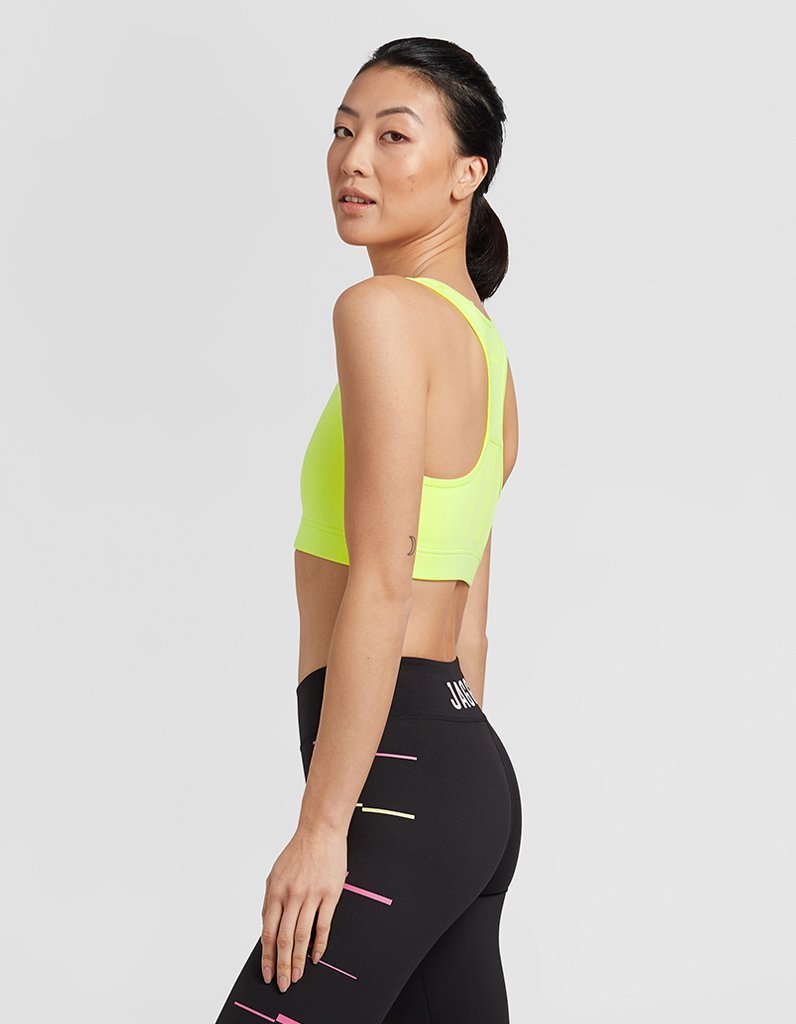 Neon Lime High Support Crop Top