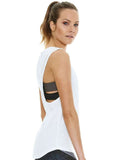 J'Aton X Jaggad Sheer Panelled Muscle Tank
