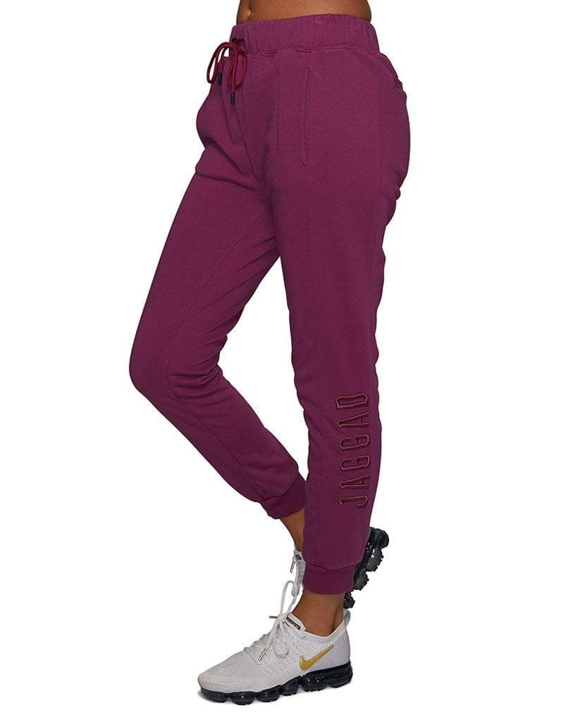 Wine Panelled Trackpants